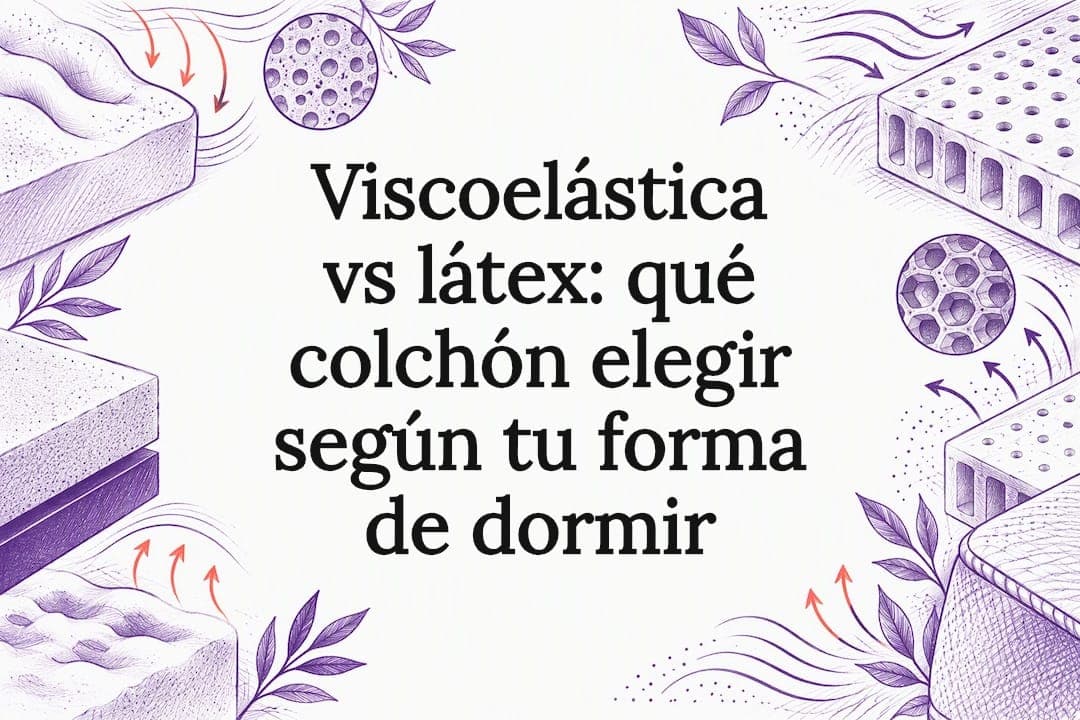 Viscoelástica vs látex: qué colchón elegir según tu forma de dormir