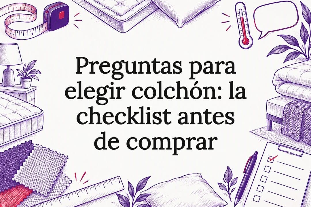 Preguntas para elegir colchón: la checklist antes de comprar